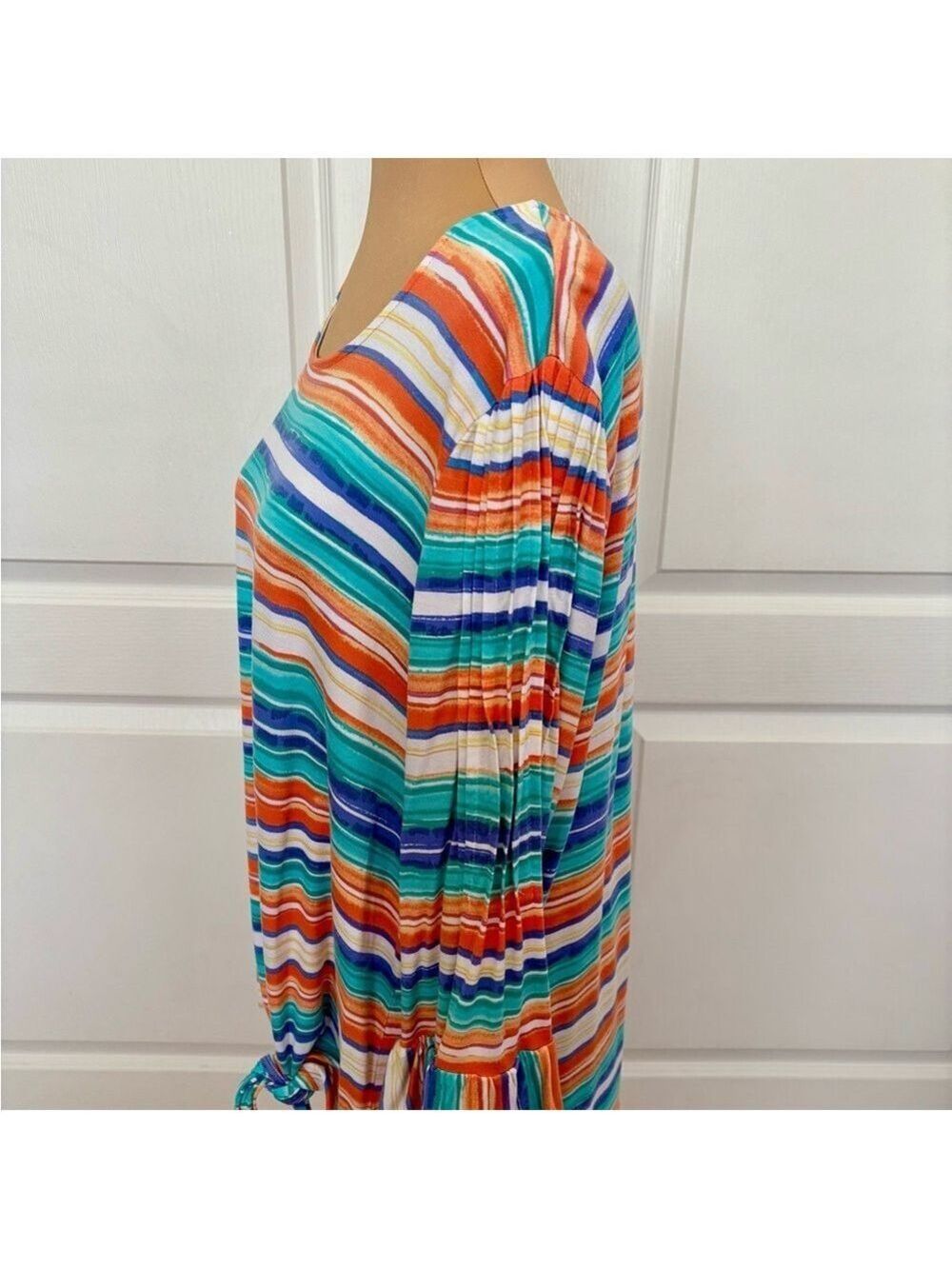 Ruby Rd Multicolor Stripe Blouse XL - Picture 4 of 10